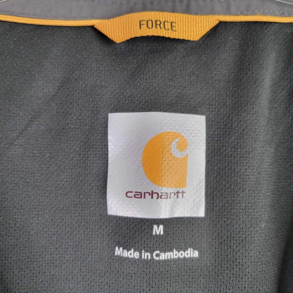 Carhartt Force Rain Defender 15 Pocket Briscoe Fishing Vest Mens Medium Zip - Picture 9 of 10